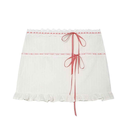 Jacquard lace camisole top+ lace half skirt for women | MuddyStock Originals