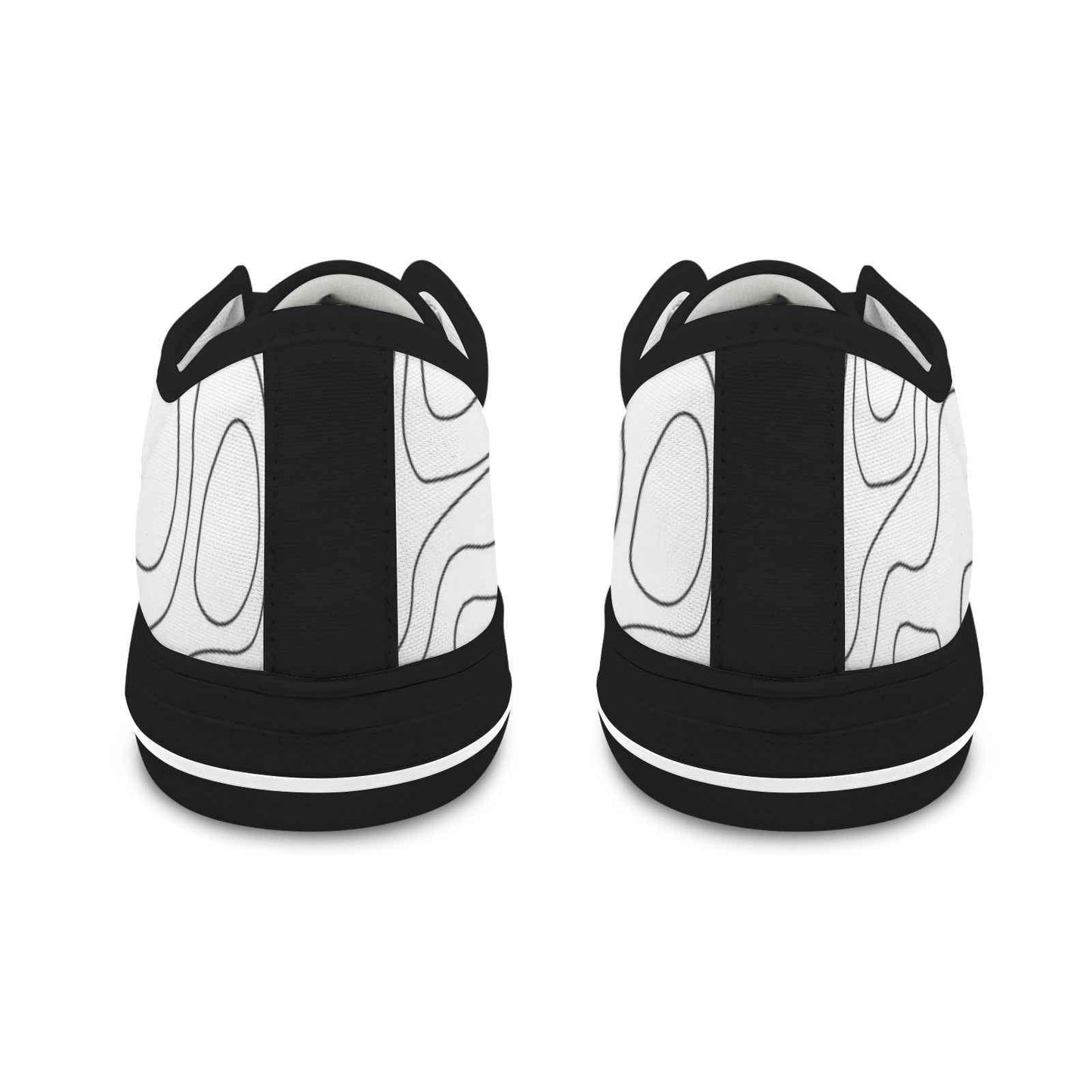 Seattle Low Top Men's Shoes With Abstract Design