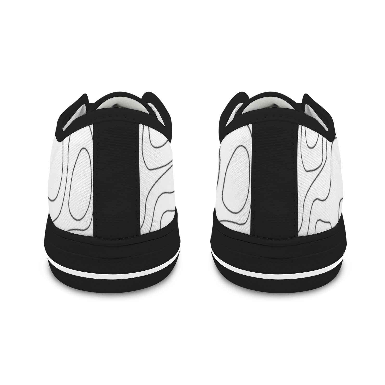 Seattle Low Top Men's Shoes With Abstract Design