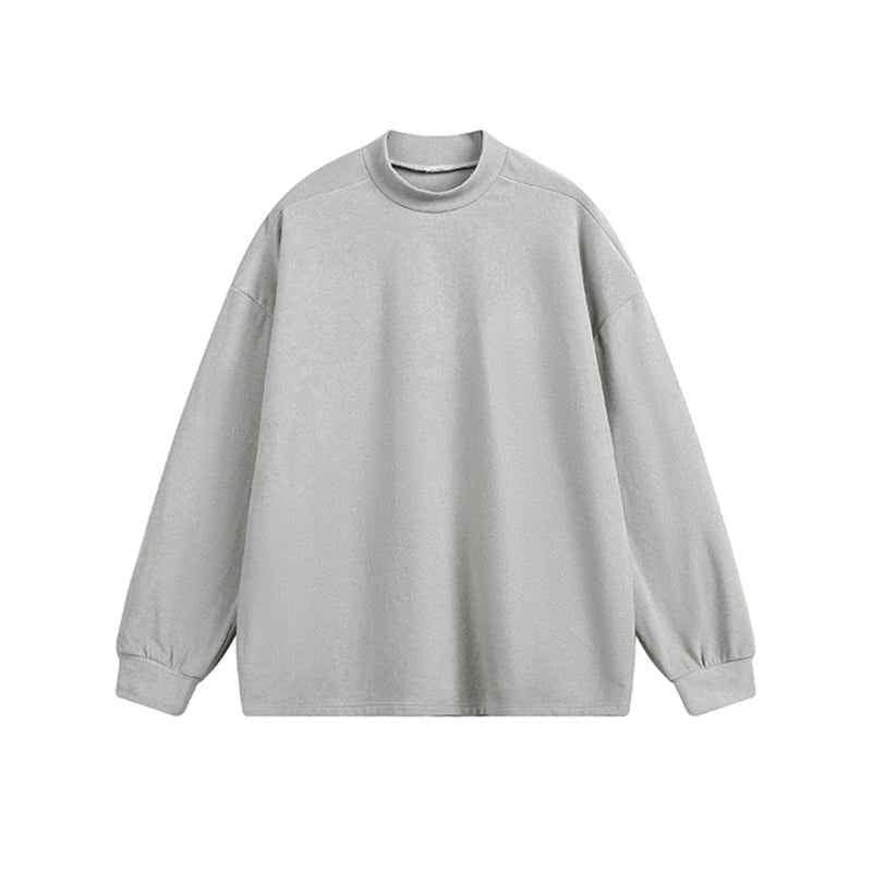 Long-sleeved Sweatshirt For Autumn And Winter Light Gray null
