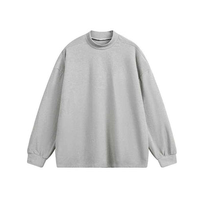 Long-sleeved Sweatshirt For Autumn And Winter Light Gray null