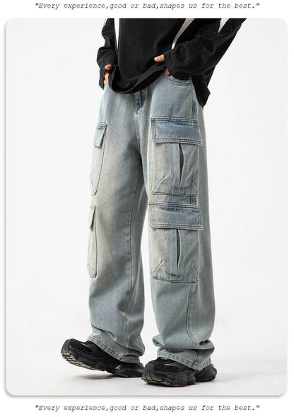 Workwear Multi-pocket Jeans For Men MuddyStock