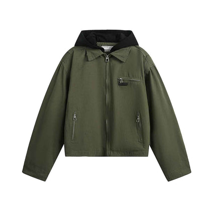 Vintage hooded jacket short jacket for men and women eprolo