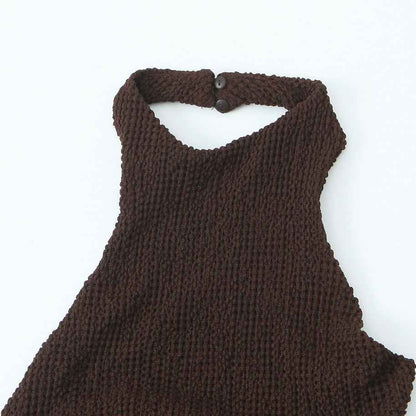 European and American style women's long neck hanging dress | MuddyStock Originals