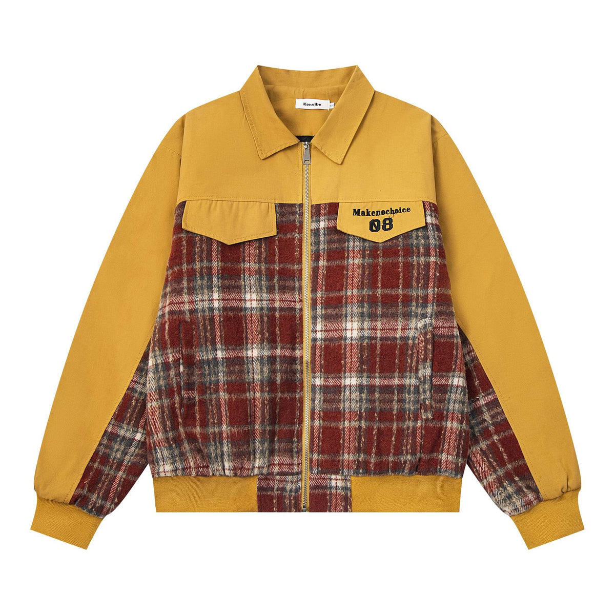 Checkered jacket for women | MuddyStock Originals Yellow