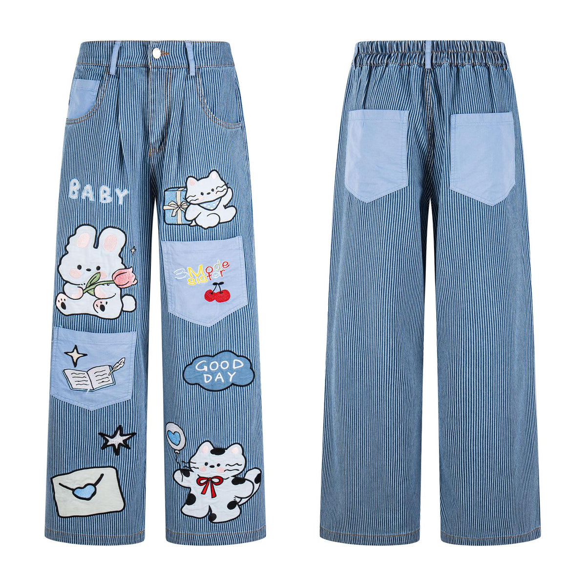 Cat Rabbit Jeans For Women | MuddyStock Originals