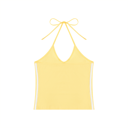 Women's Color Block Halter Crop Tank Top | MuddyStock Originals