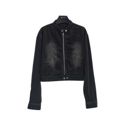 Vintage Washed Denim Short Jacket For Women | MuddyStock Originals MuddyStock