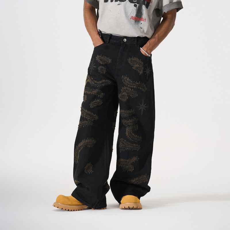 Straight Leg Wide Leg Jeans For Men | MuddyStock Originals