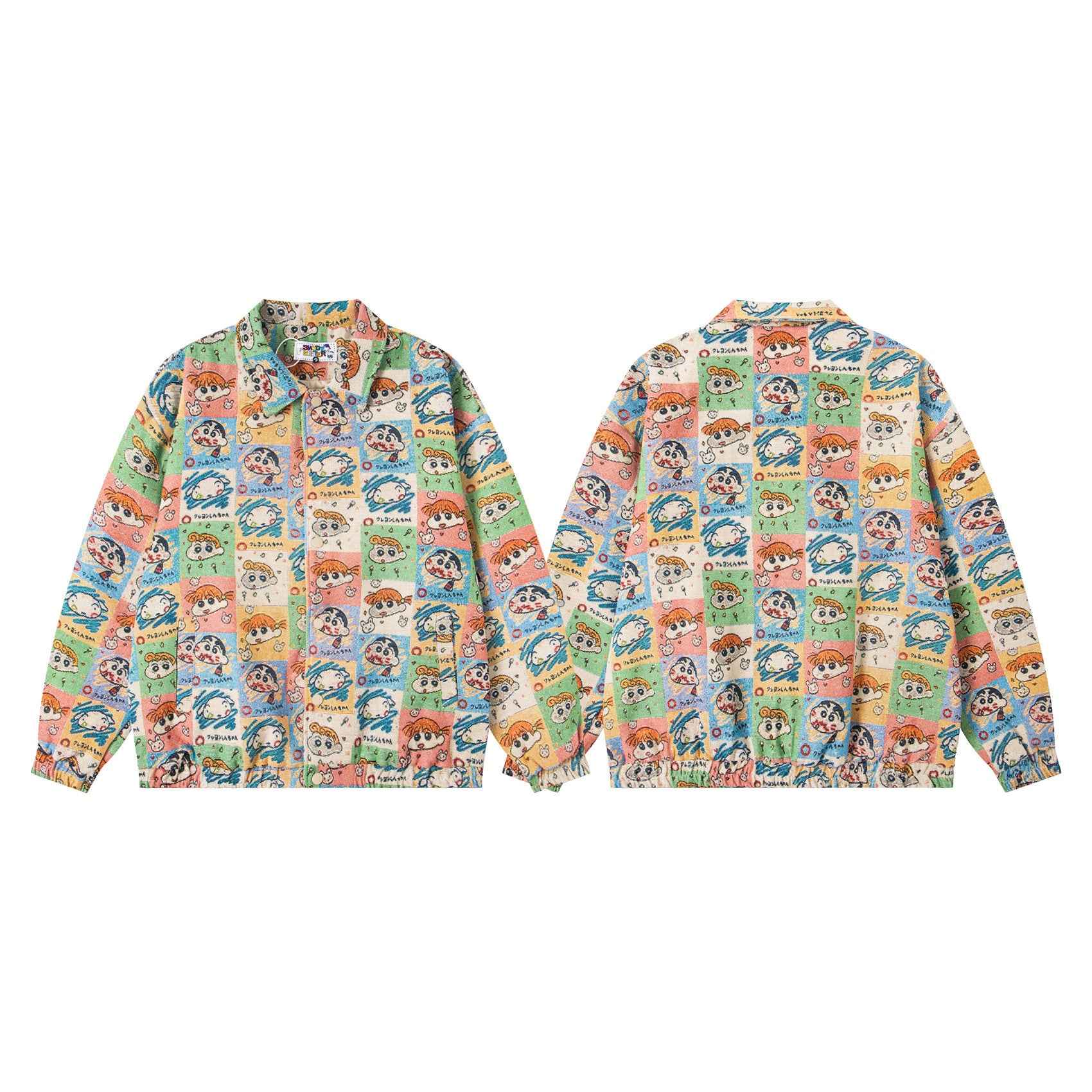 Retro Cartoon All-Over Print Lapel Jacket For Men And Women | MuddyStock Originals MuddyStock