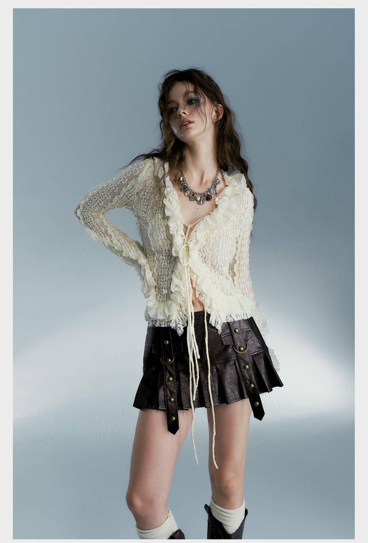 Heavy Wash Leather Skirt For Women All Products