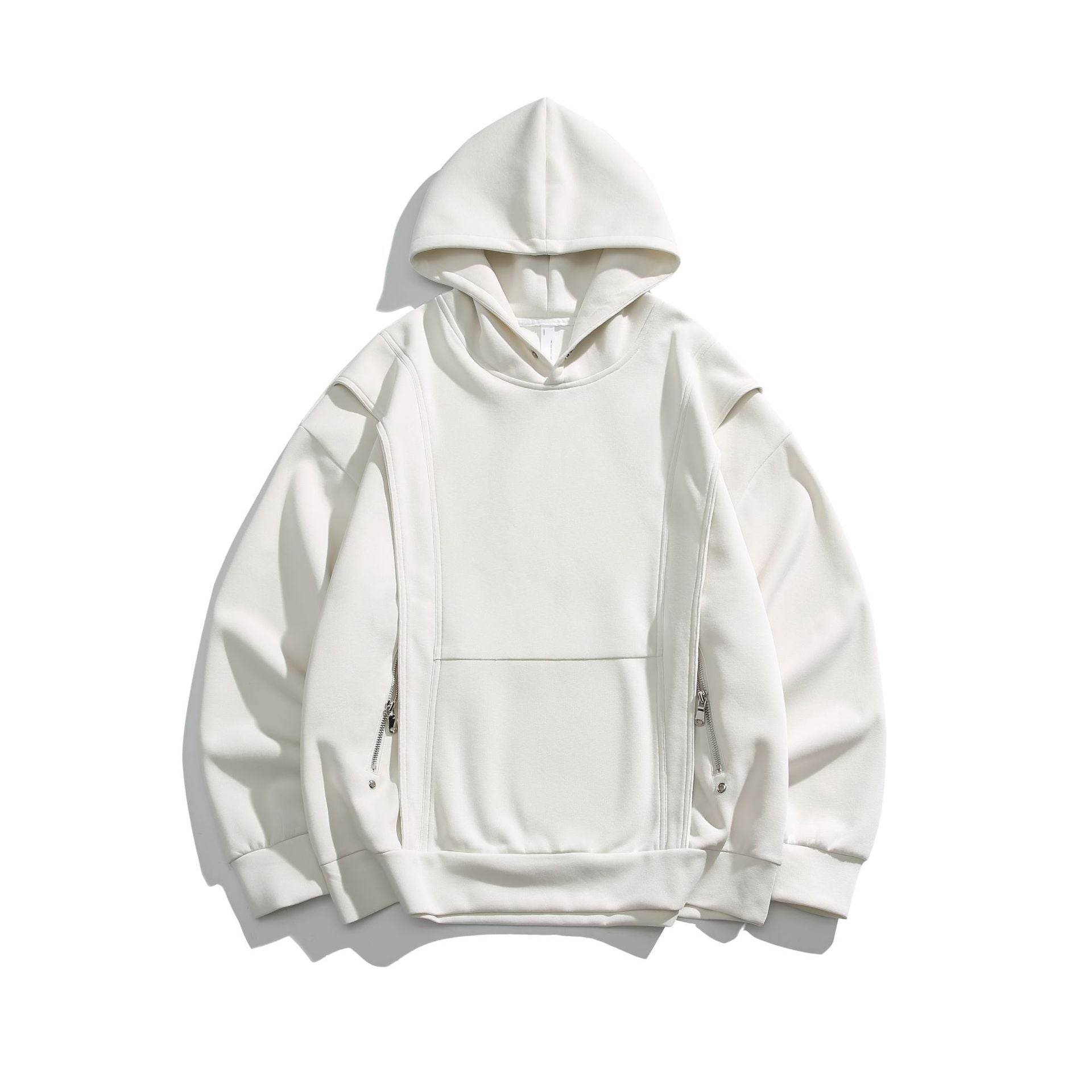 Fashion Personality Rivets Hooded Sweater For Men And Women MuddyStock
