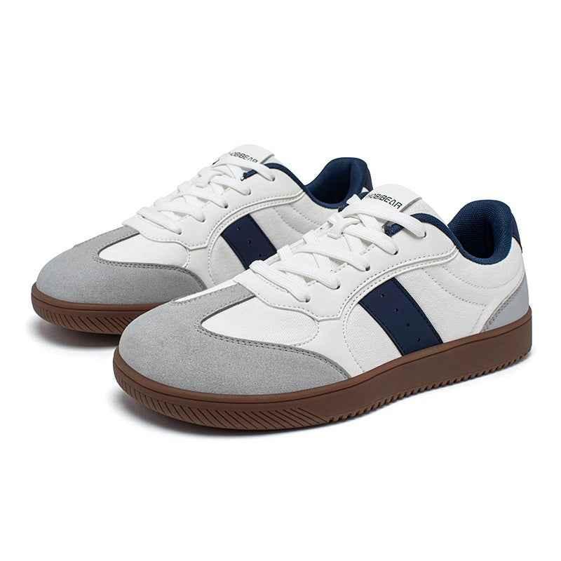Wide Toe Retro German Men's Shoes WS53157079 White And Blue null