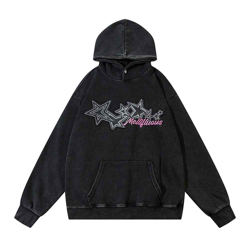 Retro Punk Washing Water Loose Hoodie for Men And Women MuddyStock