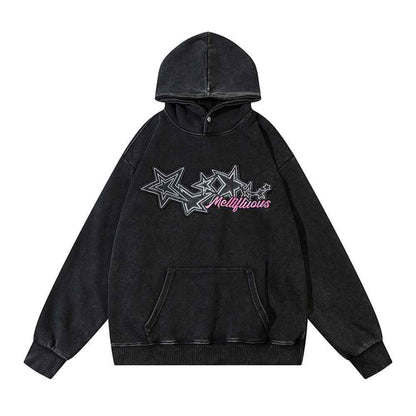 Retro Punk Washing Water Loose Hoodie for Men And Women MuddyStock