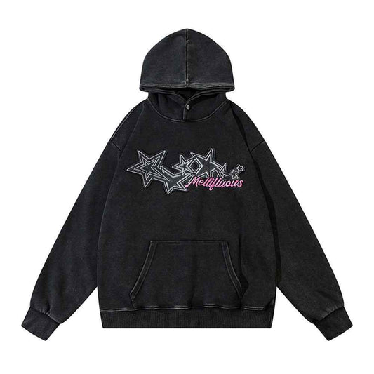 Retro Punk Washing Water Loose Hoodie for Men And Women MuddyStock