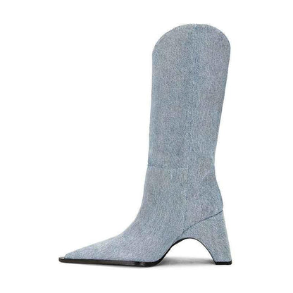 Women's ankle high heels boots