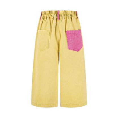 Hand drawn graffiti cropped pants for women | MuddyStock Originals