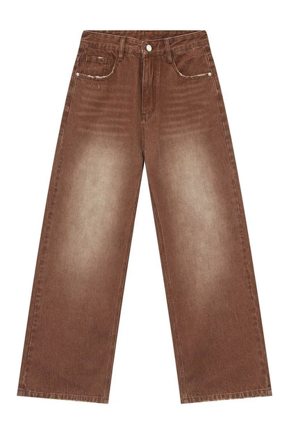 Wide Straight Jeans with Pockets For Men And Women | MuddyStock Originals MuddyStock