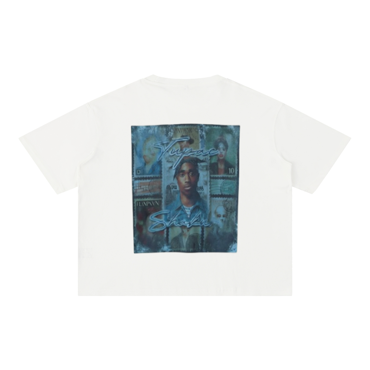 Mineral Wash Boxy Cotton T-Shirt For Men | MuddyStock Originals White