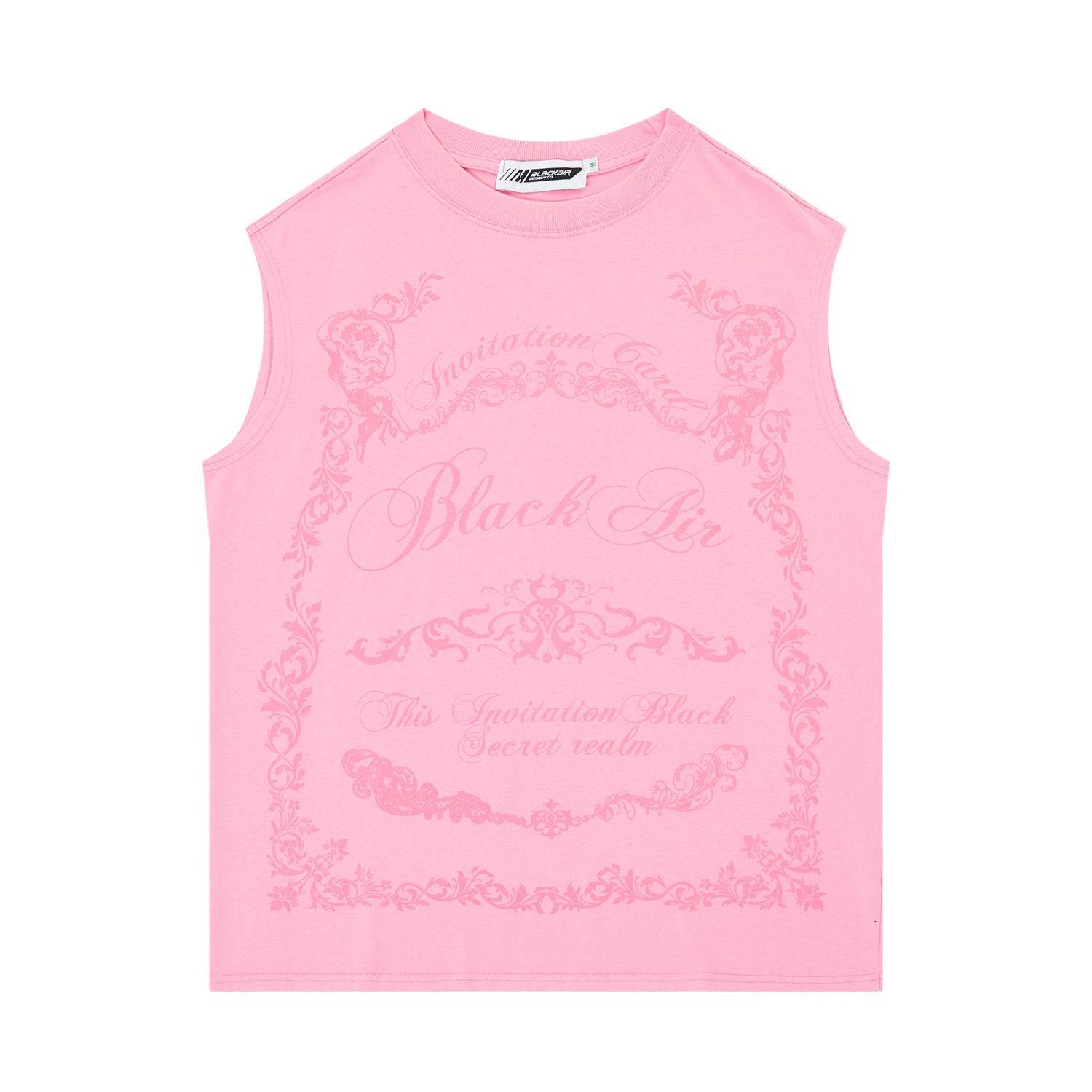 Street Wear Floral Printed Cotton Loose Vest For Men And Women MuddyStock