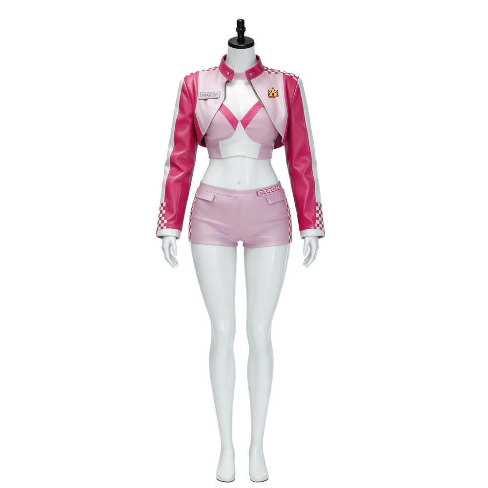 Princess Peach Cosplay Costume For Women Pink