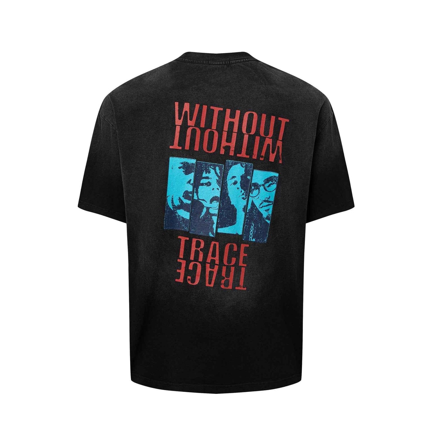 Portrait collage printed short sleeved t-shirt for men | MuddyStock Originals