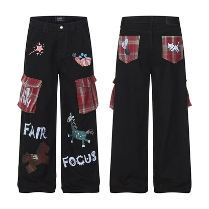Casual Wide-Leg Denim Pants for Women | MuddyStock Originals