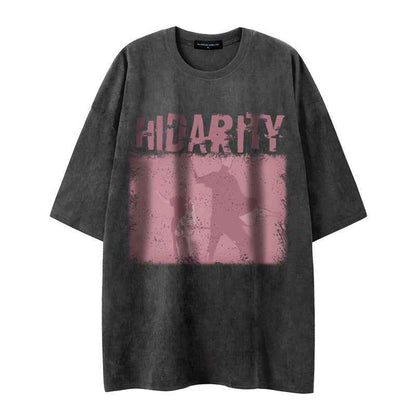 Abstract short sleeved letter figurine