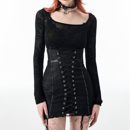 Slim Fitting Strapping Heavy Duty Short Skirt For Women All Products