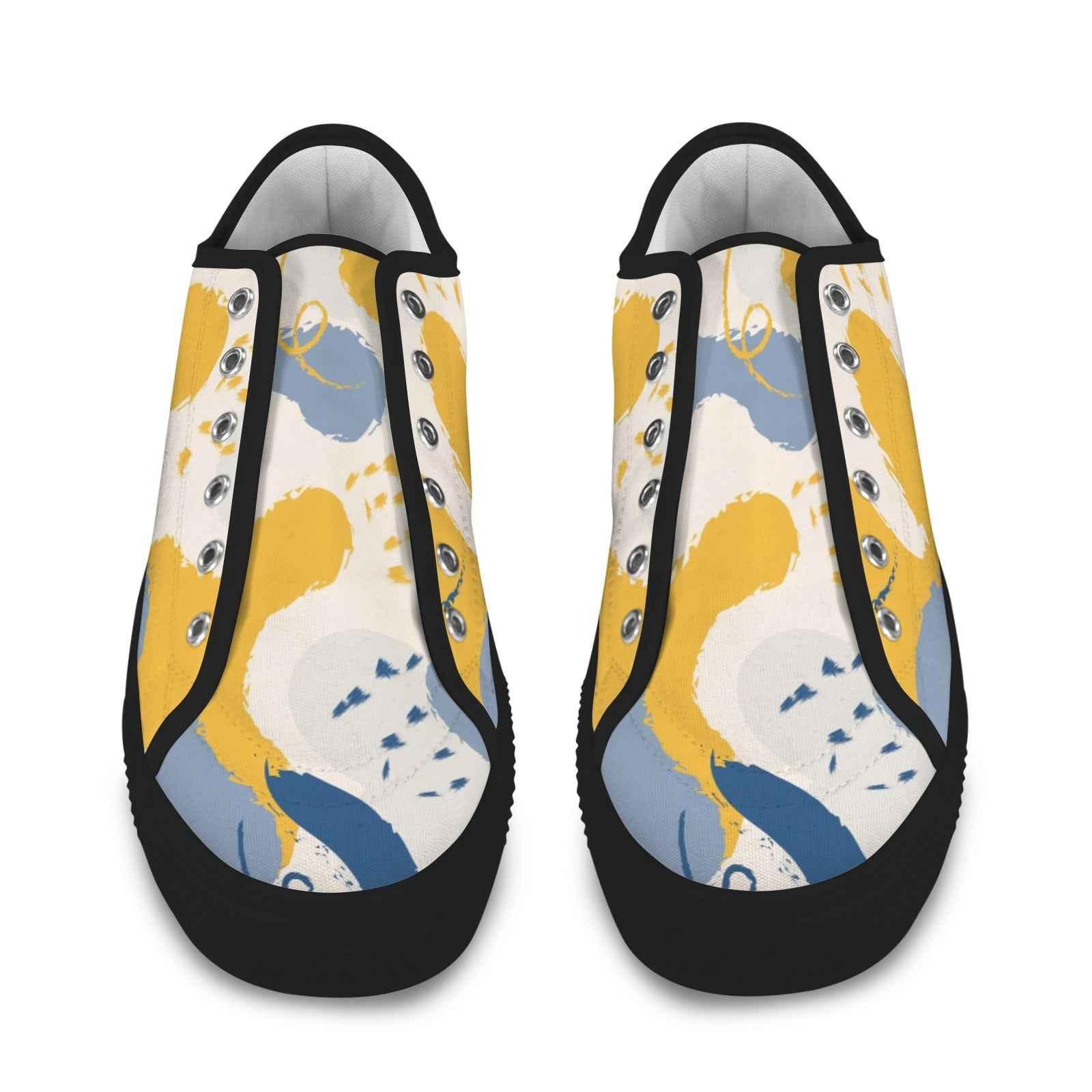 Seattle Low Top Men's Shoes With Abstract Design
