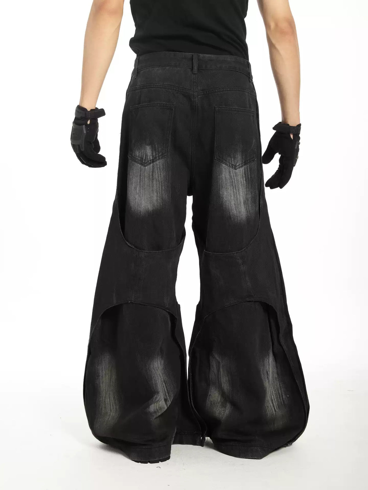 Mens Straight-leg Relaxed-fit Floor-length Jeans