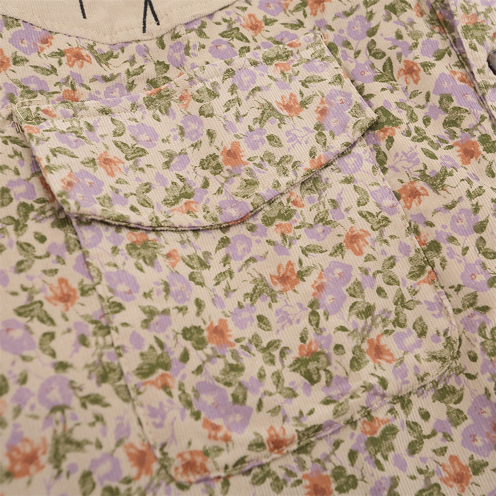 Floral Women's Loose Casual Long Sleeved Shirt