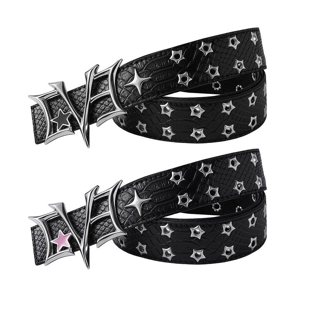 Rivet Retro Stylish Leather Belt