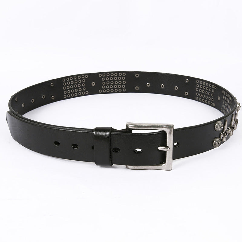 Punk Style Skull Head All-Match Belt