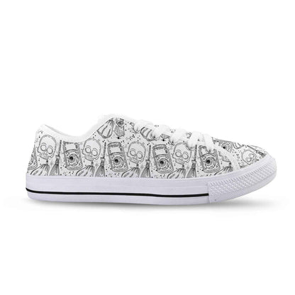 Seattle Low Top Men's Shoes With Abstract Design