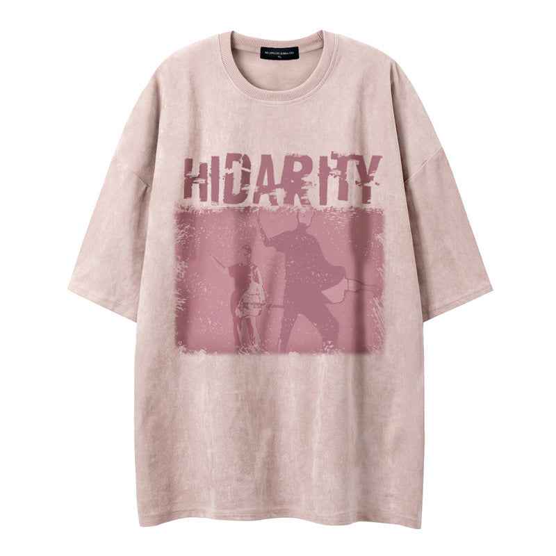 Abstract short sleeved letter figurine
