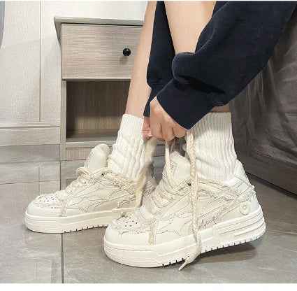 Korean Style Casual Breathable Sneakers For Men And Women null