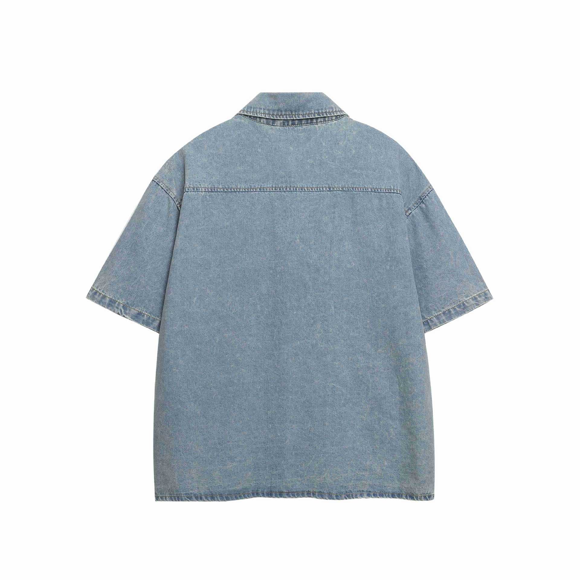 Cartoon doll embroidered short sleeved shirt for women | MuddyStock Originals