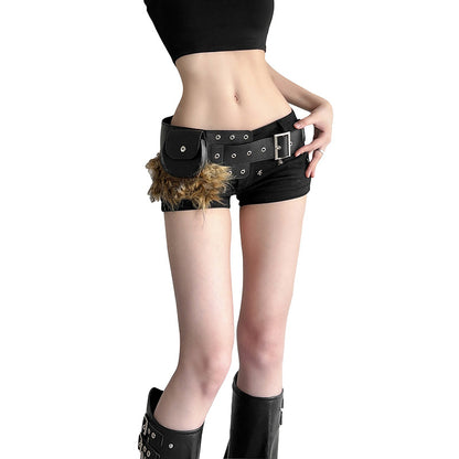 Splicing metal adjustable buckle PU belt