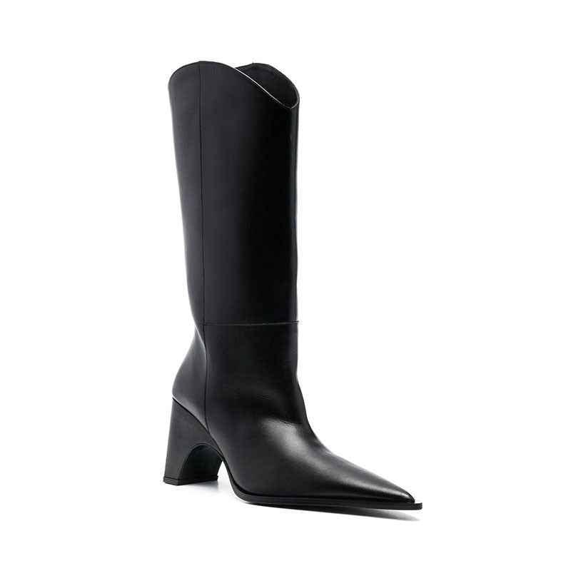 Women's ankle high heels boots