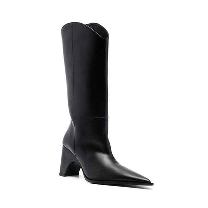 Women's ankle high heels boots