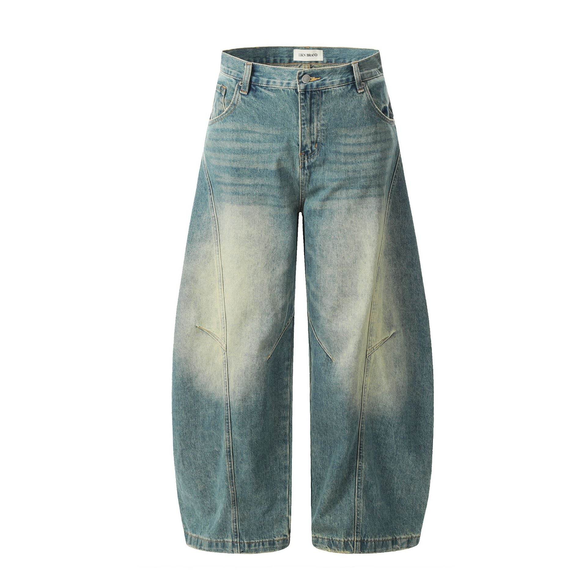 Wide Leg Jeans for Men and Women | MuddyStock Originals Washed Blue MuddyStock