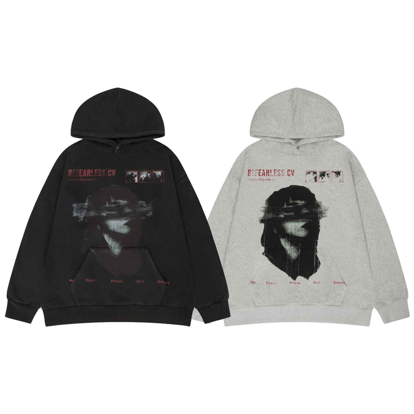 Vintage Washed Printed Loose Hoodie For Men And Women | MuddyStock Originals MuddyStock