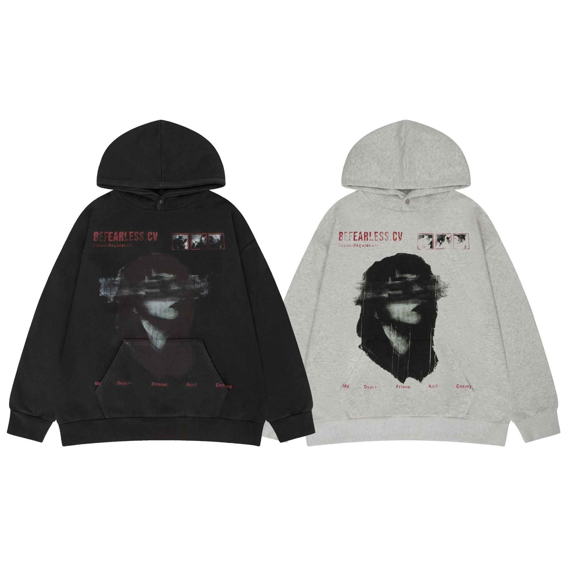 Vintage Washed Printed Loose Hoodie For Men And Women | MuddyStock Originals MuddyStock