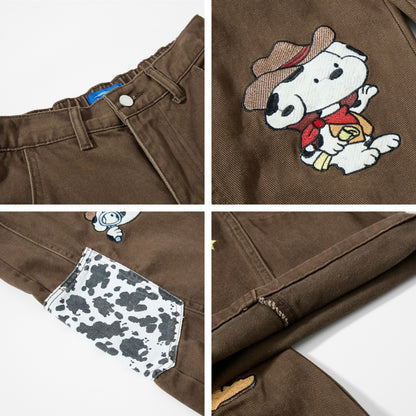 Long Pants Men's Loose Couple Casual Stylish Wide Leg Pants