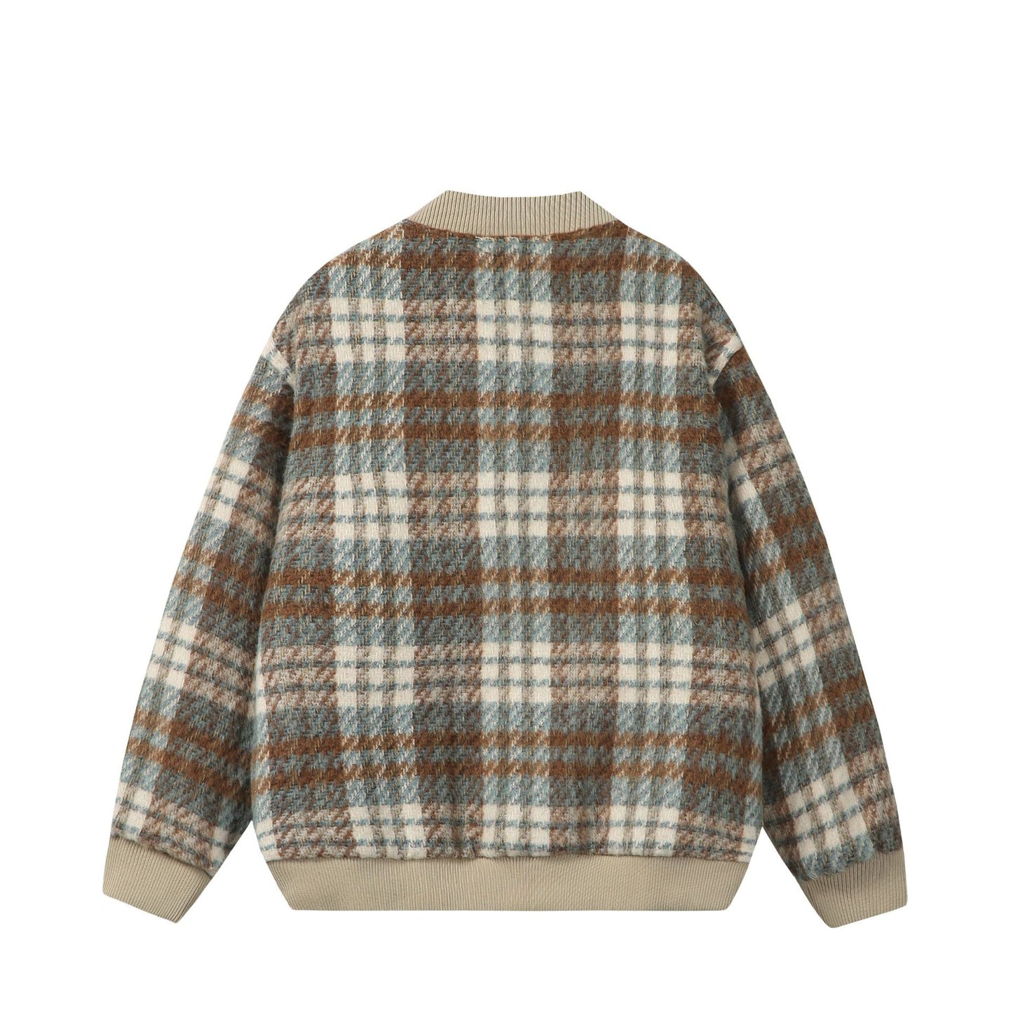 Color-Blocked Plaid Versatile Baseball Jacket For Men And Women | MuddyStock Originals eprolo