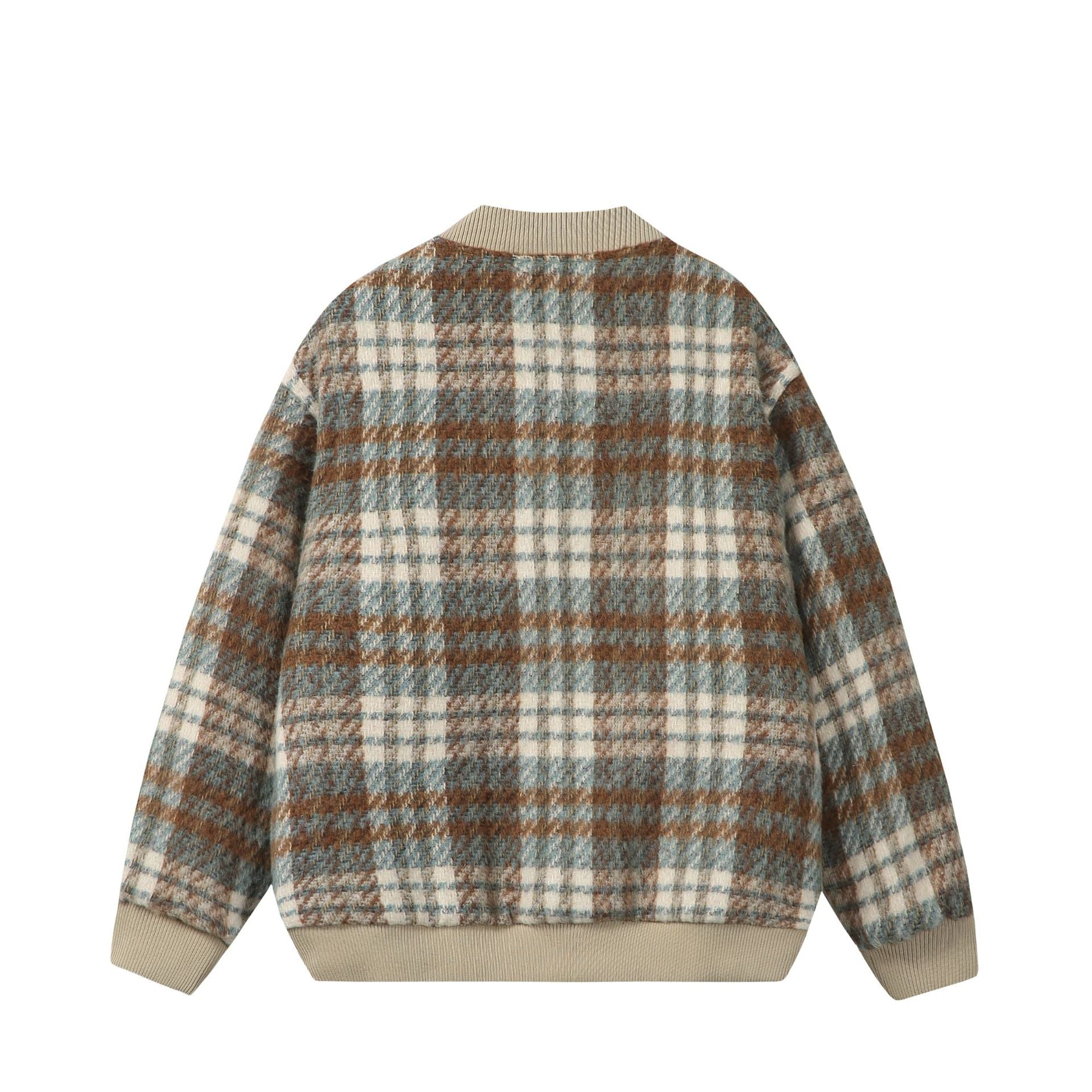 Color-Blocked Plaid Versatile Baseball Jacket For Men And Women | MuddyStock Originals eprolo