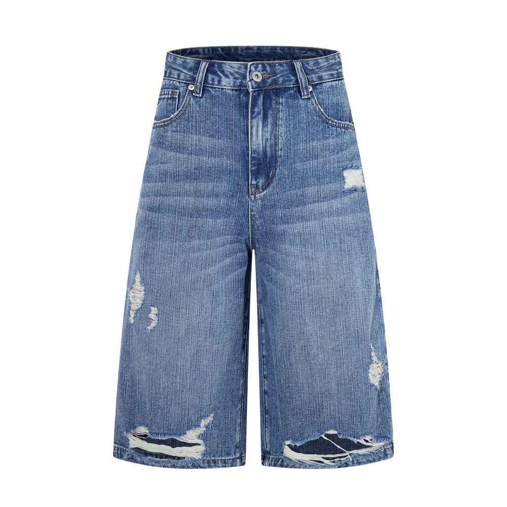 Ripped denim shorts for women | MuddyStock Originals