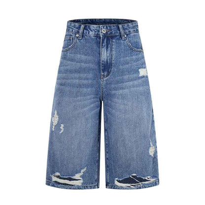 Ripped denim shorts for women | MuddyStock Originals